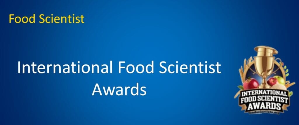 Food scientist Awards